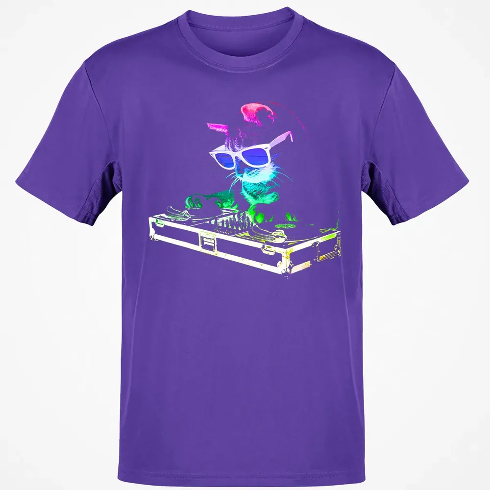 HOUSE CAT (Rainbow DJ Cat Kitty) Classic Unisex T-Shirt - 10