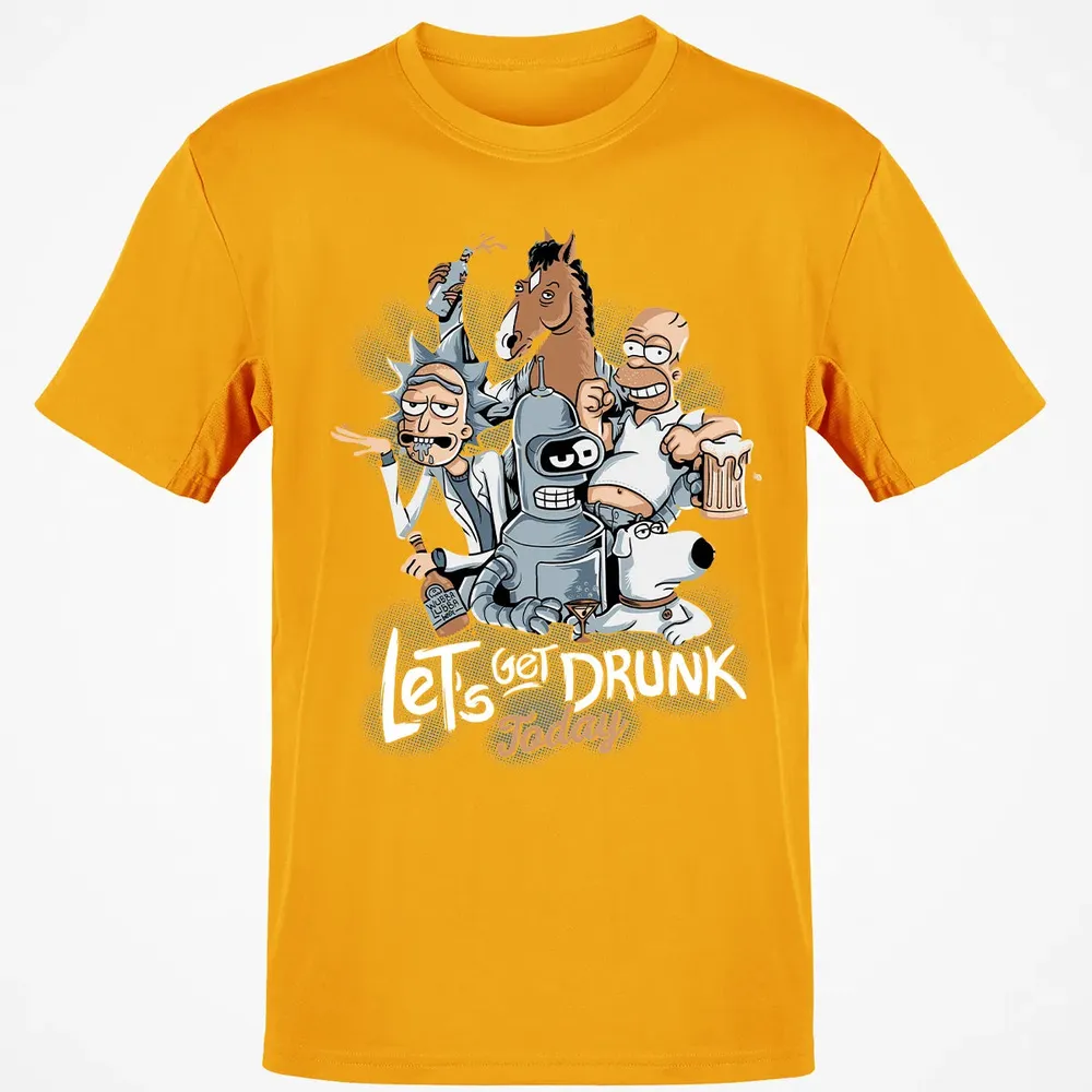 Get Drunk Classic Unisex T-Shirt - 5