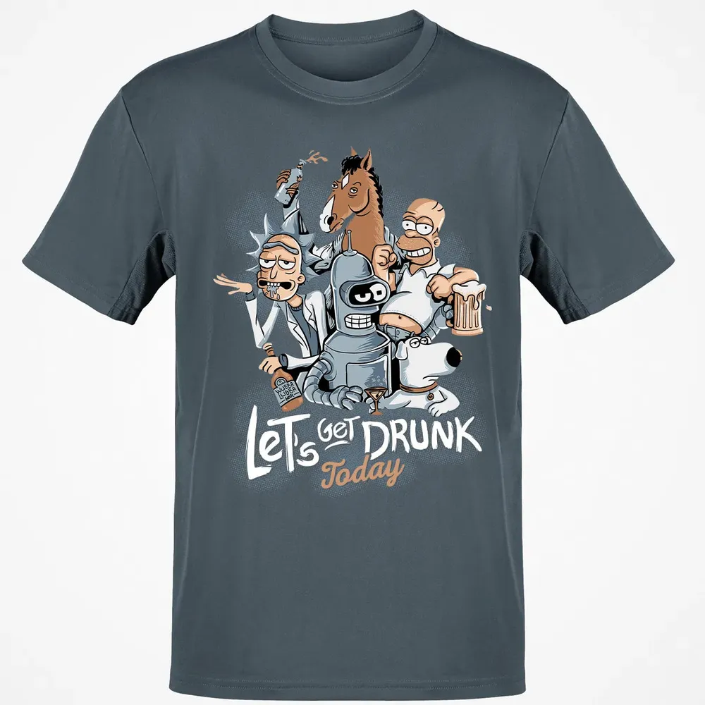 Get Drunk Classic Unisex T-Shirt - 4