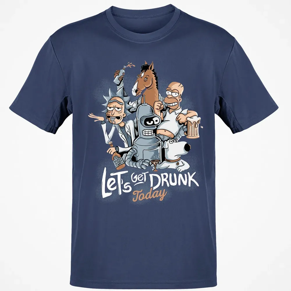 Get Drunk Classic Unisex T-Shirt - 8