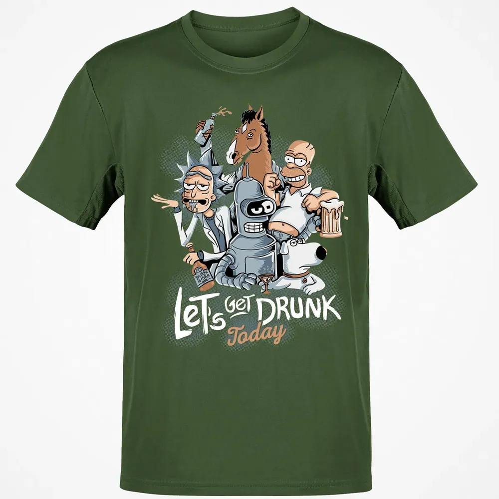 Get Drunk Classic Unisex T-Shirt - 7
