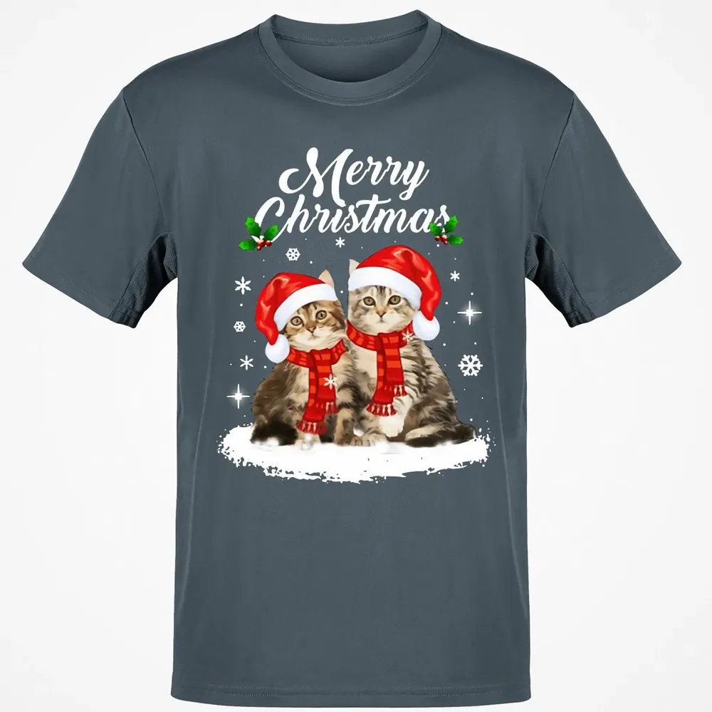 Cat Christmas Classic Unisex T-Shirt - 4