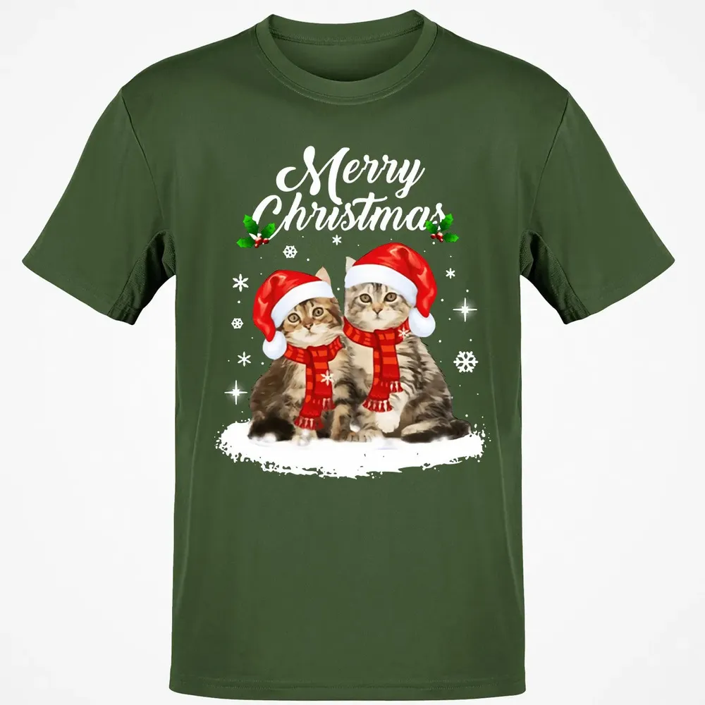 Cat Christmas Classic Unisex T-Shirt - 7
