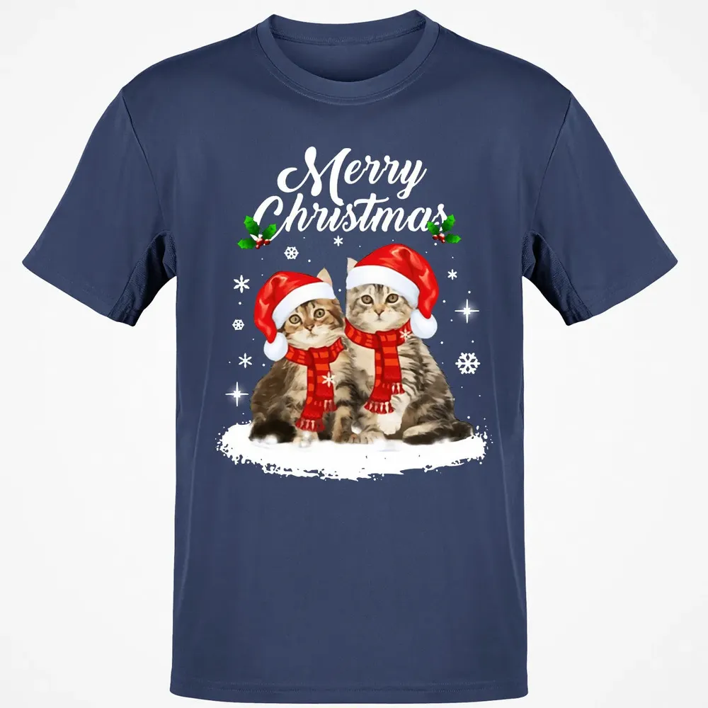 Cat Christmas Classic Unisex T-Shirt - 8
