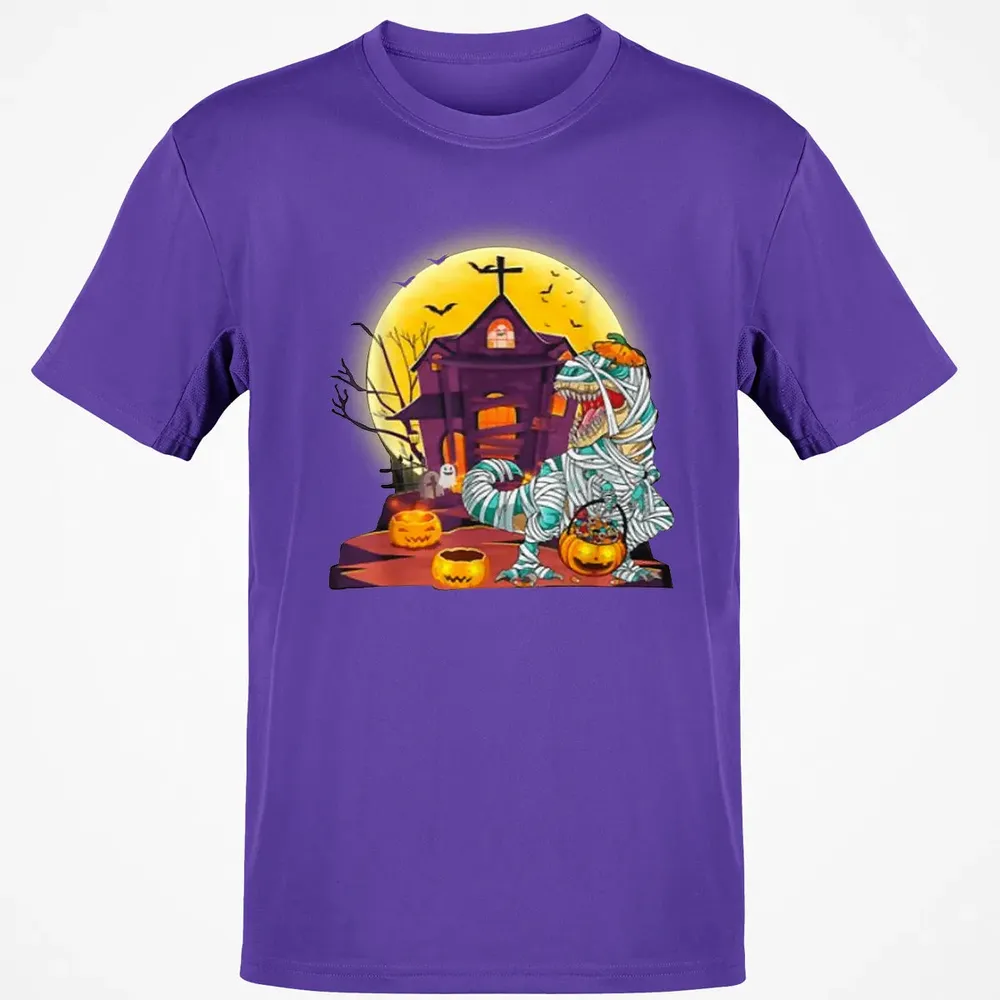 Dinosaur Mummy Halloween Classic Unisex T-Shirt - 10