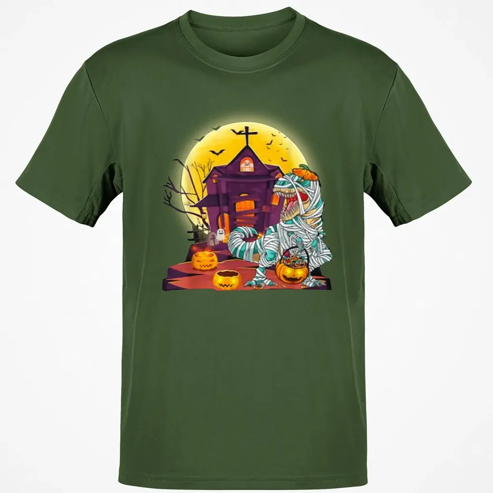 Dinosaur Mummy Halloween Classic Unisex T-Shirt - 7
