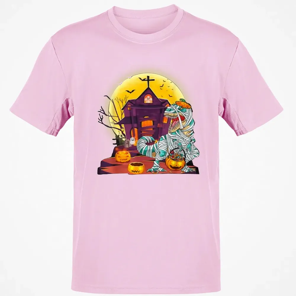 Dinosaur Mummy Halloween Classic Unisex T-Shirt - 6