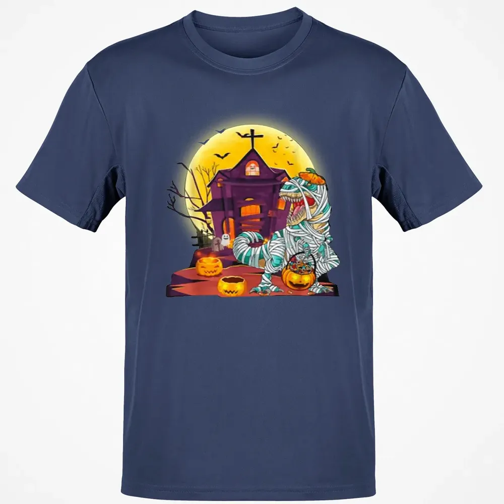 Dinosaur Mummy Halloween Classic Unisex T-Shirt - 8