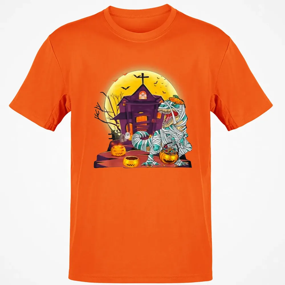 Dinosaur Mummy Halloween Classic Unisex T-Shirt - 9