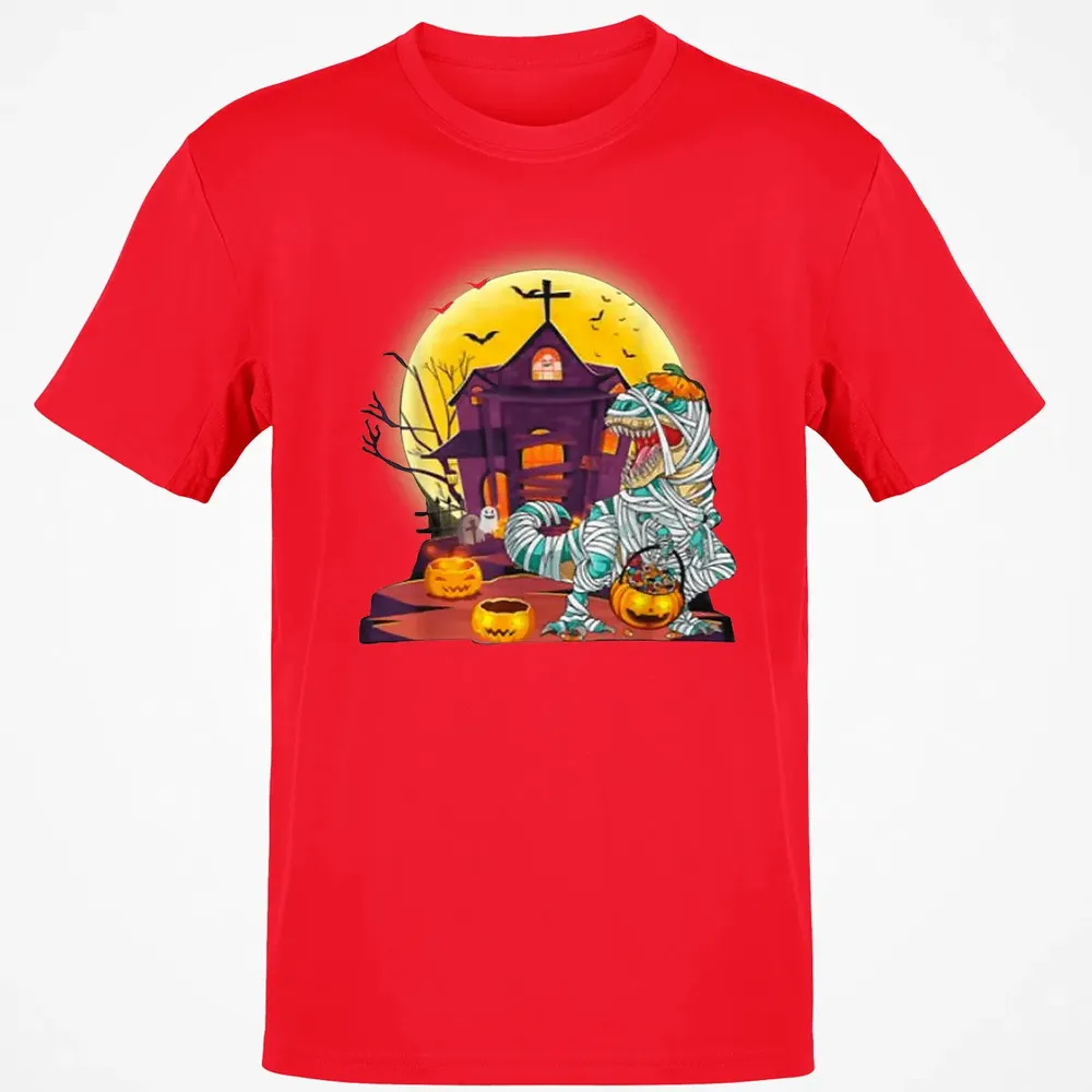 Dinosaur Mummy Halloween Classic Unisex T-Shirt - 11