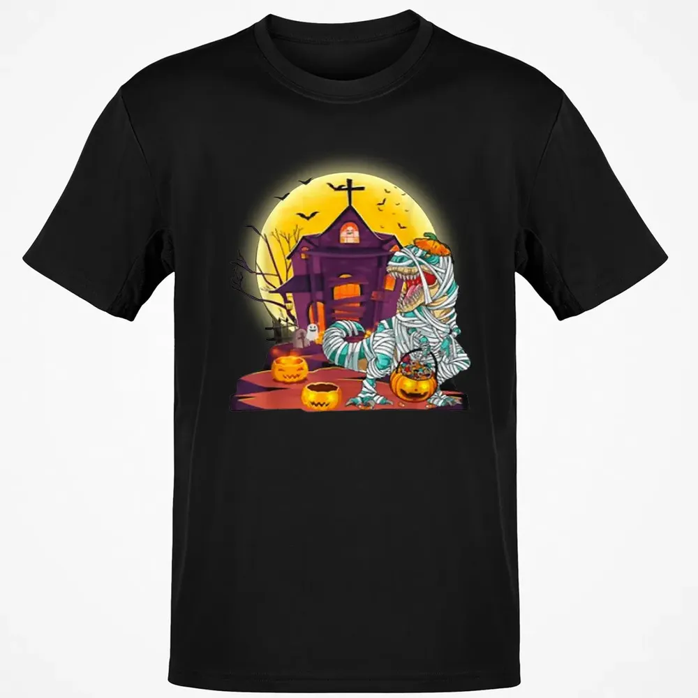 Dinosaur Mummy Halloween Classic Unisex T-Shirt - 2