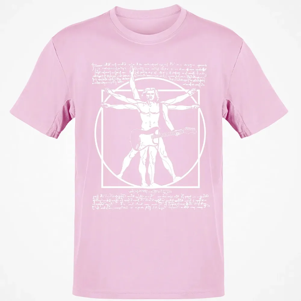 VITRUVIAN MAN PLAYING THE GUITAR Classic Unisex T-Shirt - 6