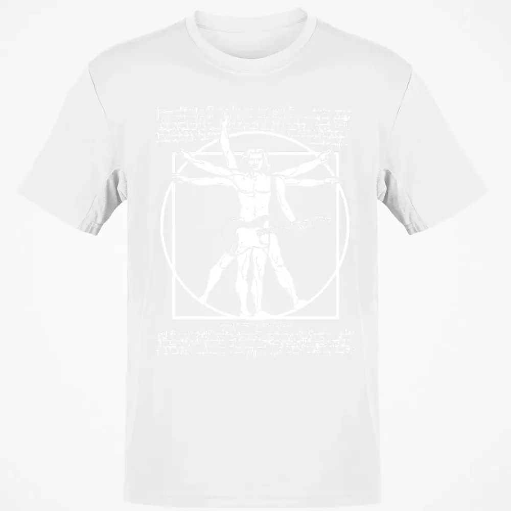 VITRUVIAN MAN PLAYING THE GUITAR Classic Unisex T-Shirt - 13