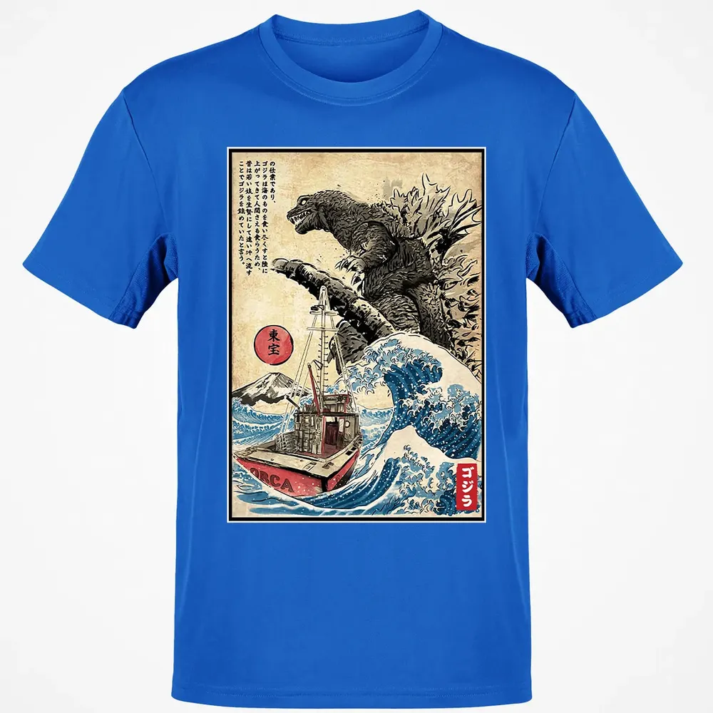 Orca in Japan Woodblock Classic Unisex T-Shirt - 12
