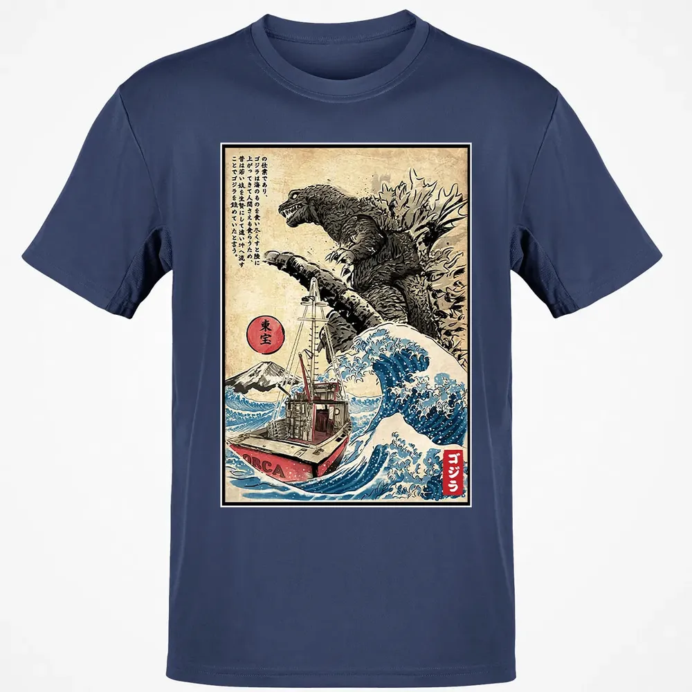 Orca in Japan Woodblock Classic Unisex T-Shirt - 8