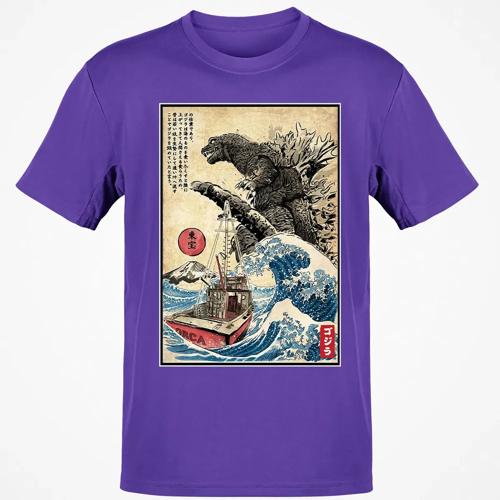 Orca in Japan Woodblock Classic Unisex T-Shirt - 10
