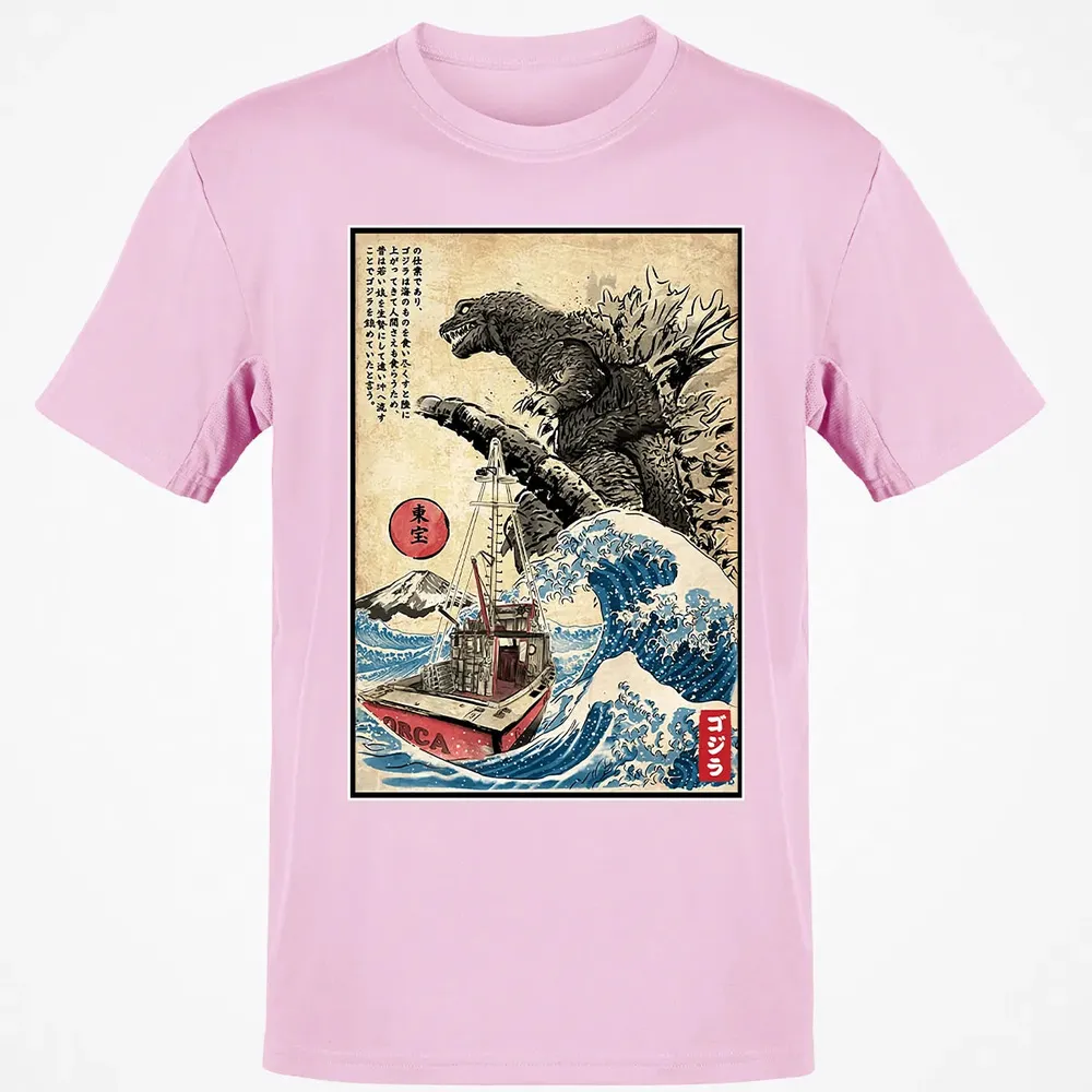 Orca in Japan Woodblock Classic Unisex T-Shirt - 6