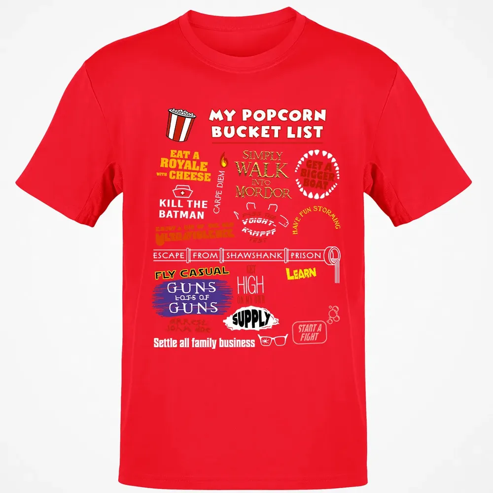 My Popcorn Bucket List Classic Unisex T-Shirt - 11