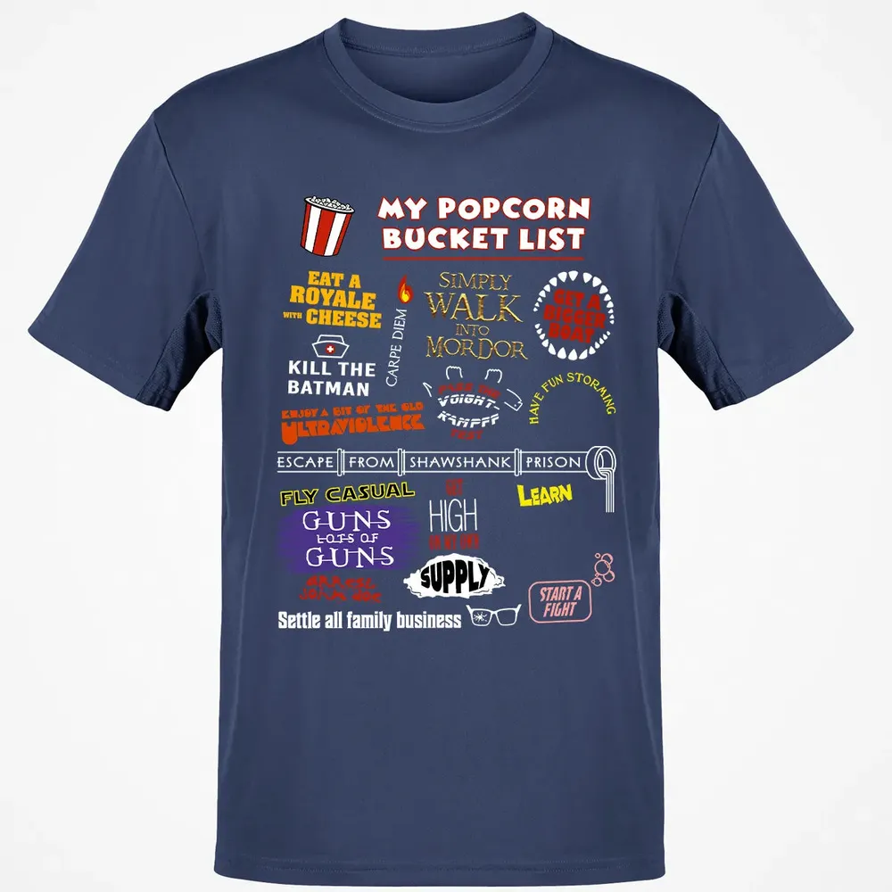 My Popcorn Bucket List Classic Unisex T-Shirt - 8