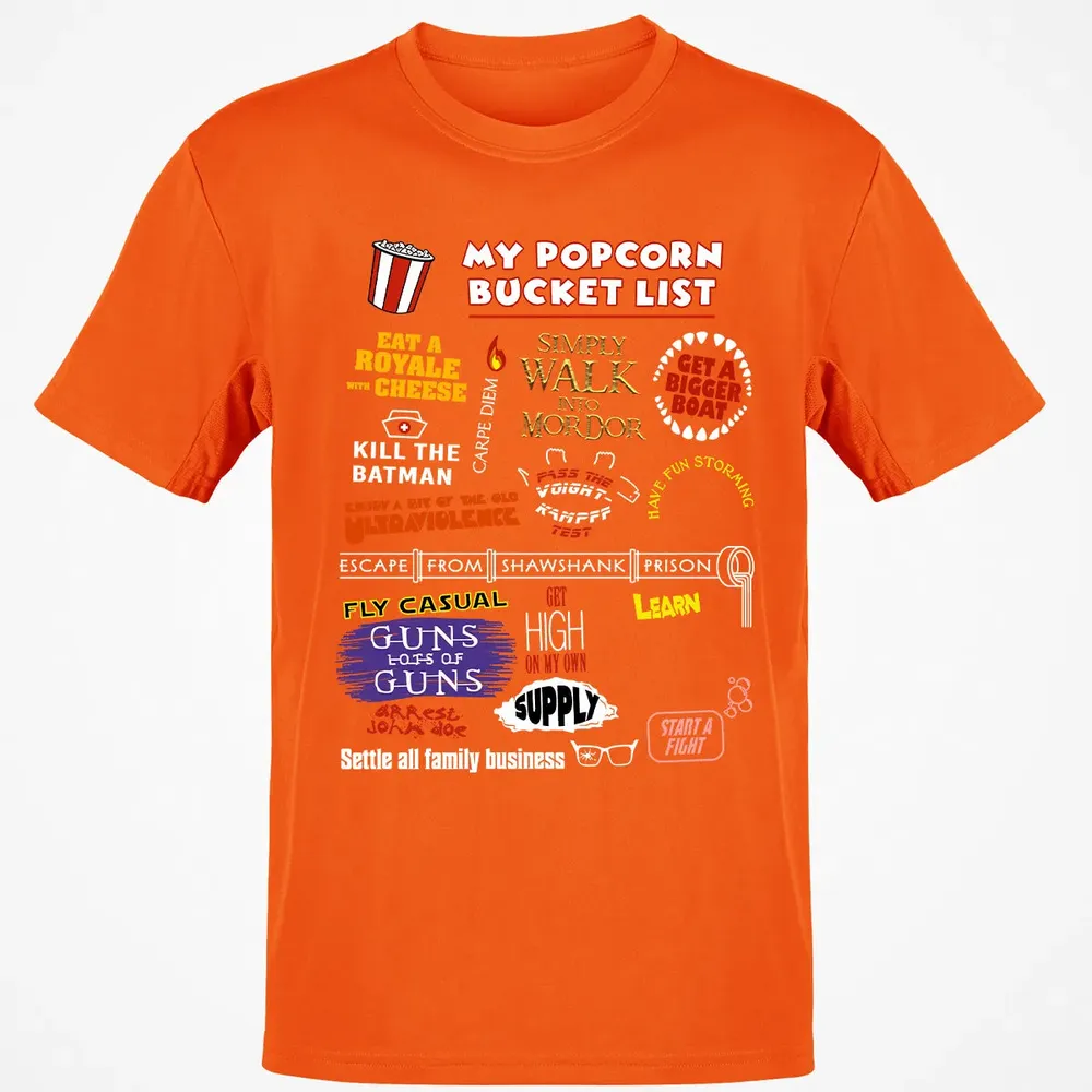 My Popcorn Bucket List Classic Unisex T-Shirt - 9