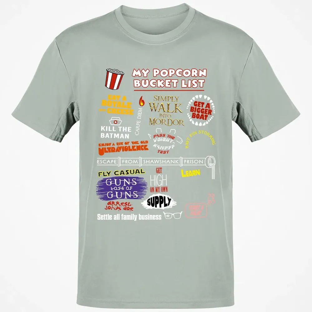 My Popcorn Bucket List Classic Unisex T-Shirt - 3