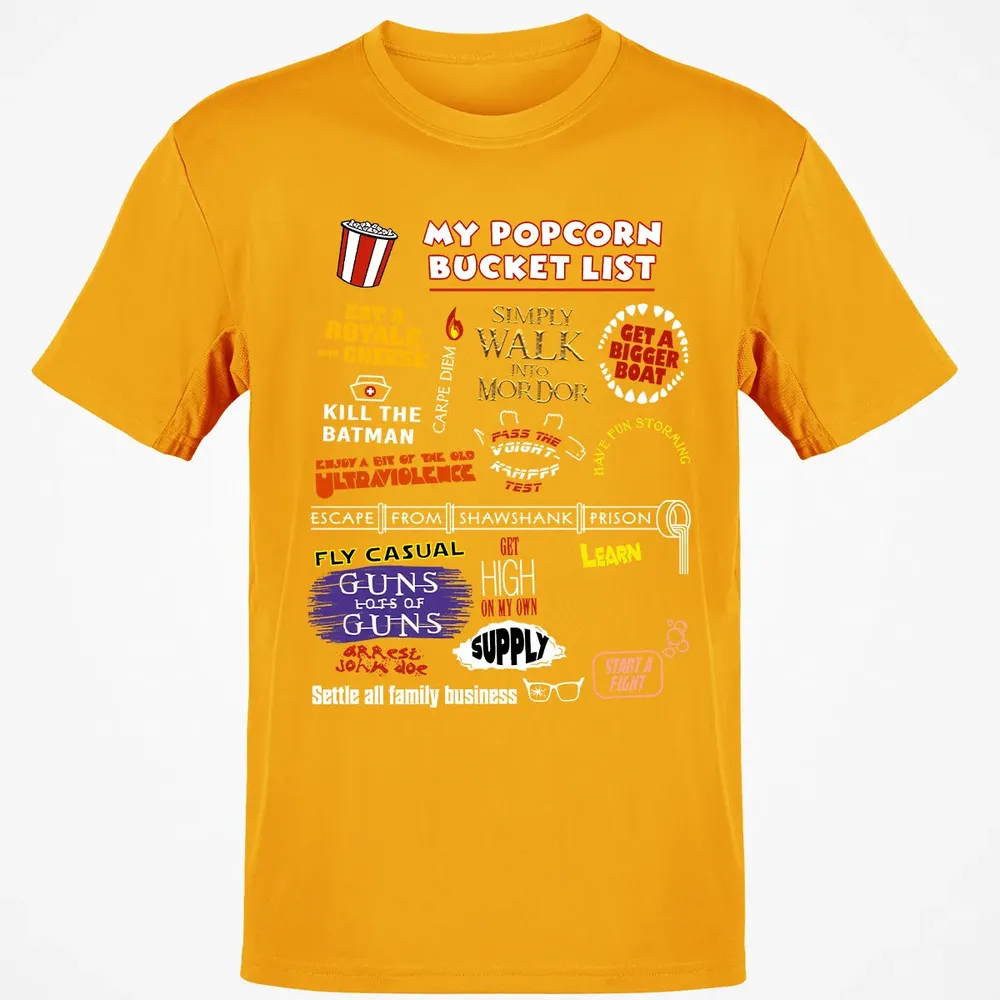 My Popcorn Bucket List Classic Unisex T-Shirt - 5