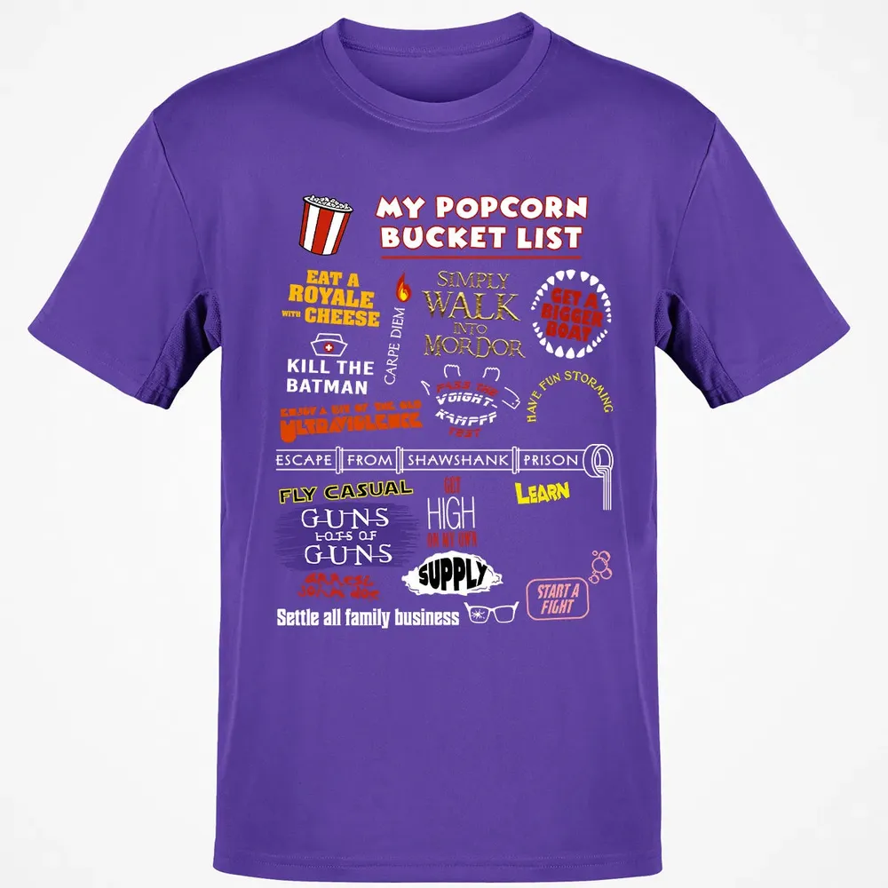 My Popcorn Bucket List Classic Unisex T-Shirt - 10