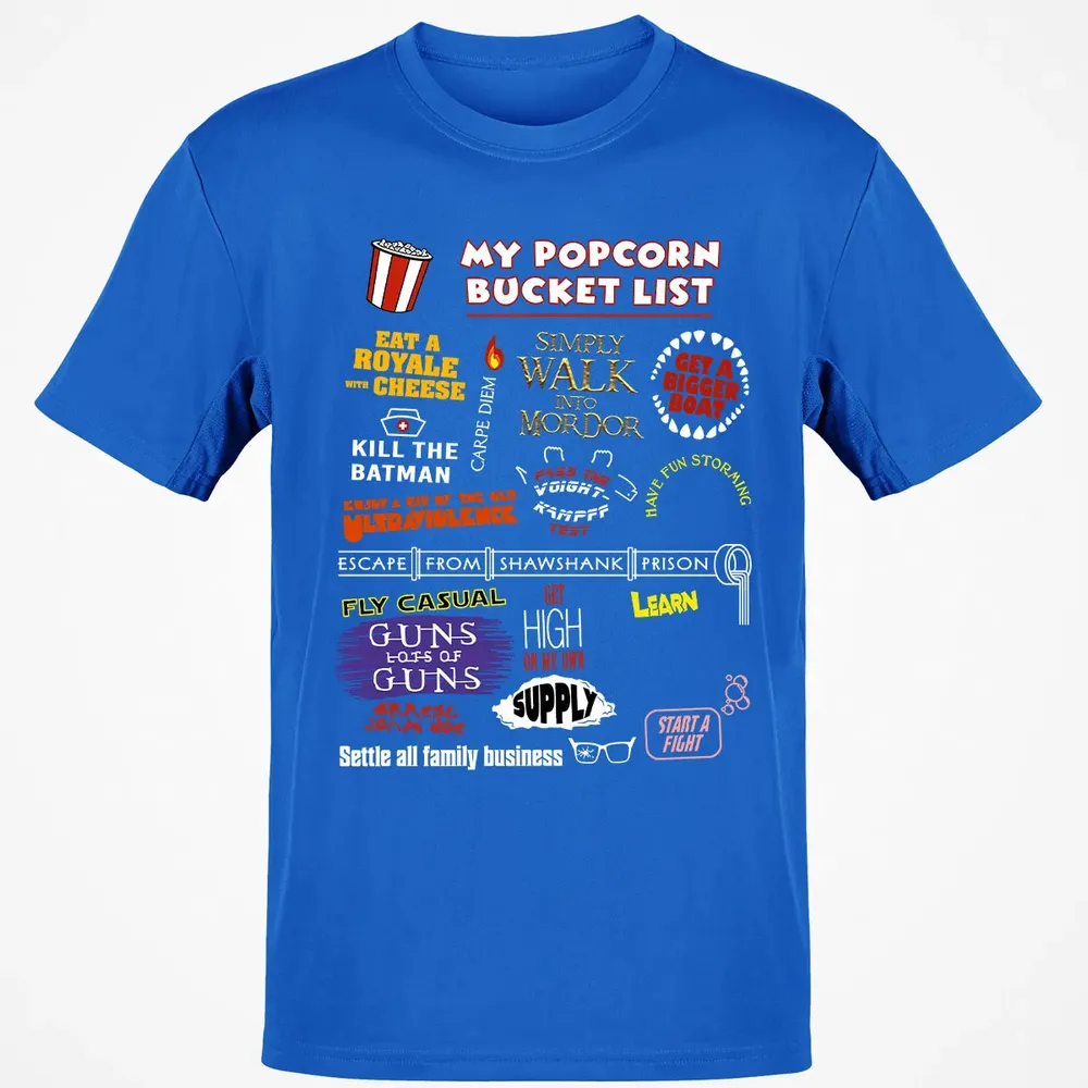 My Popcorn Bucket List Classic Unisex T-Shirt - 12