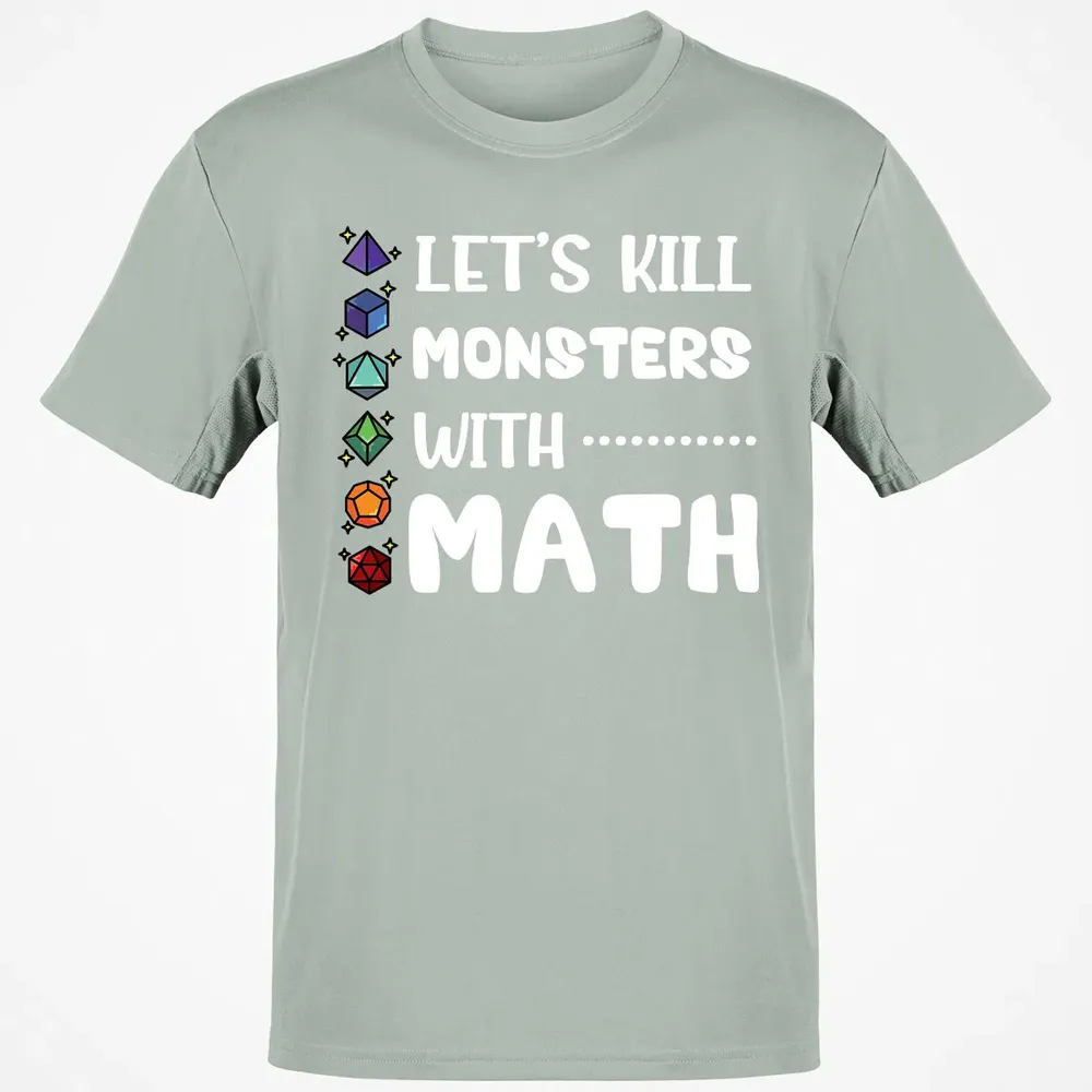 Let's Kill Monsters With Math Classic Unisex T-Shirt - 3