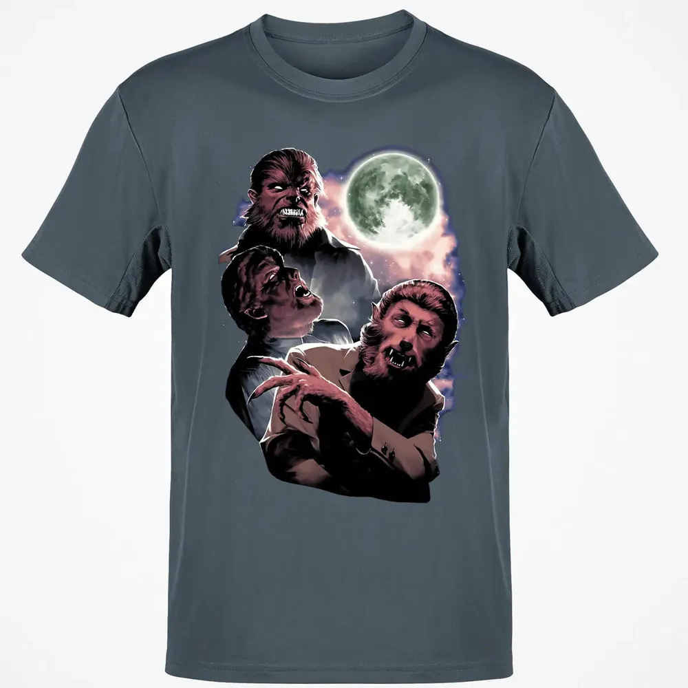 Wolf Man Moon Classic Unisex T-Shirt - 4