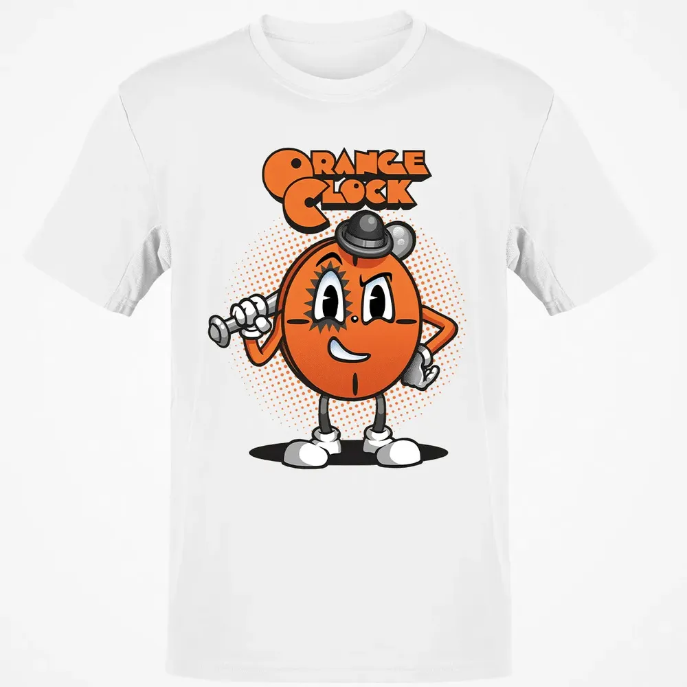 Orange Clock Classic Unisex T-Shirt - 13