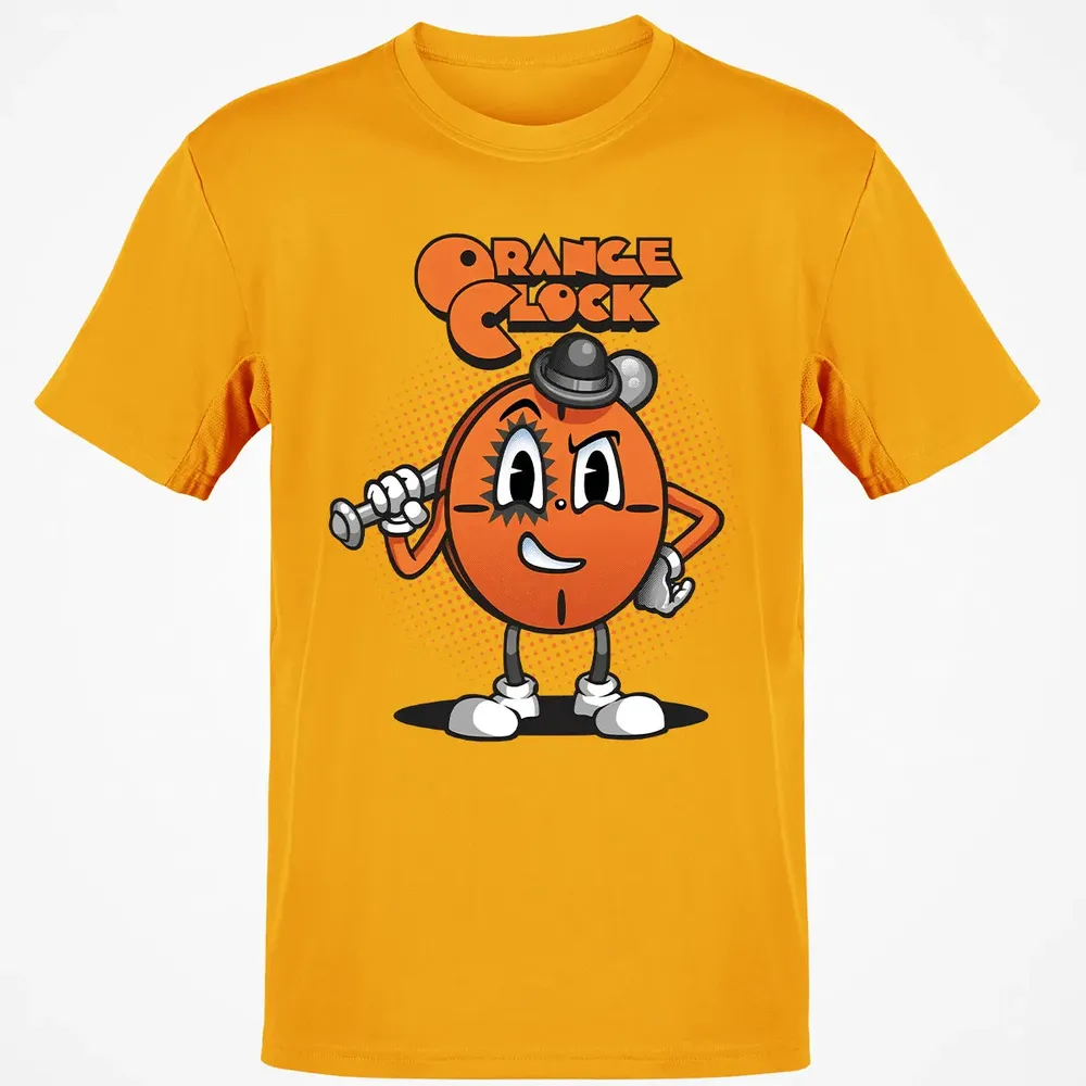 Orange Clock Classic Unisex T-Shirt - 5