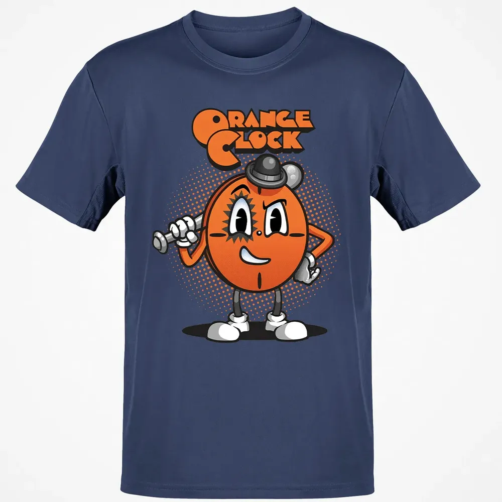 Orange Clock Classic Unisex T-Shirt - 8