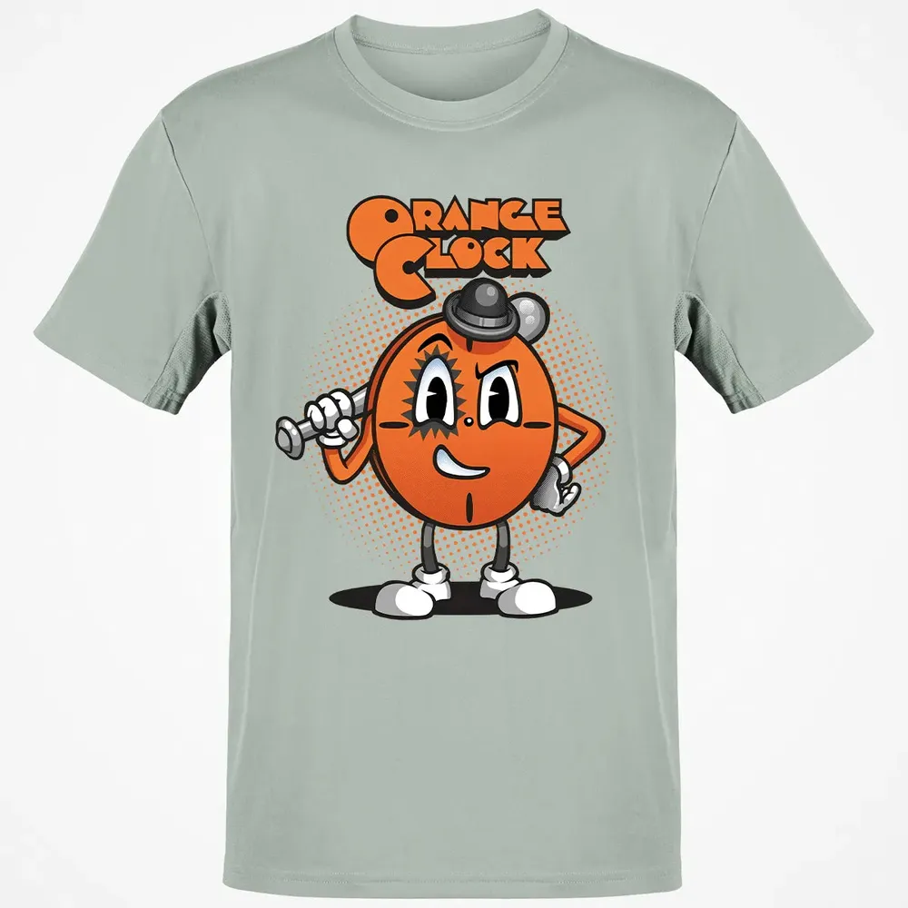 Orange Clock Classic Unisex T-Shirt - 3