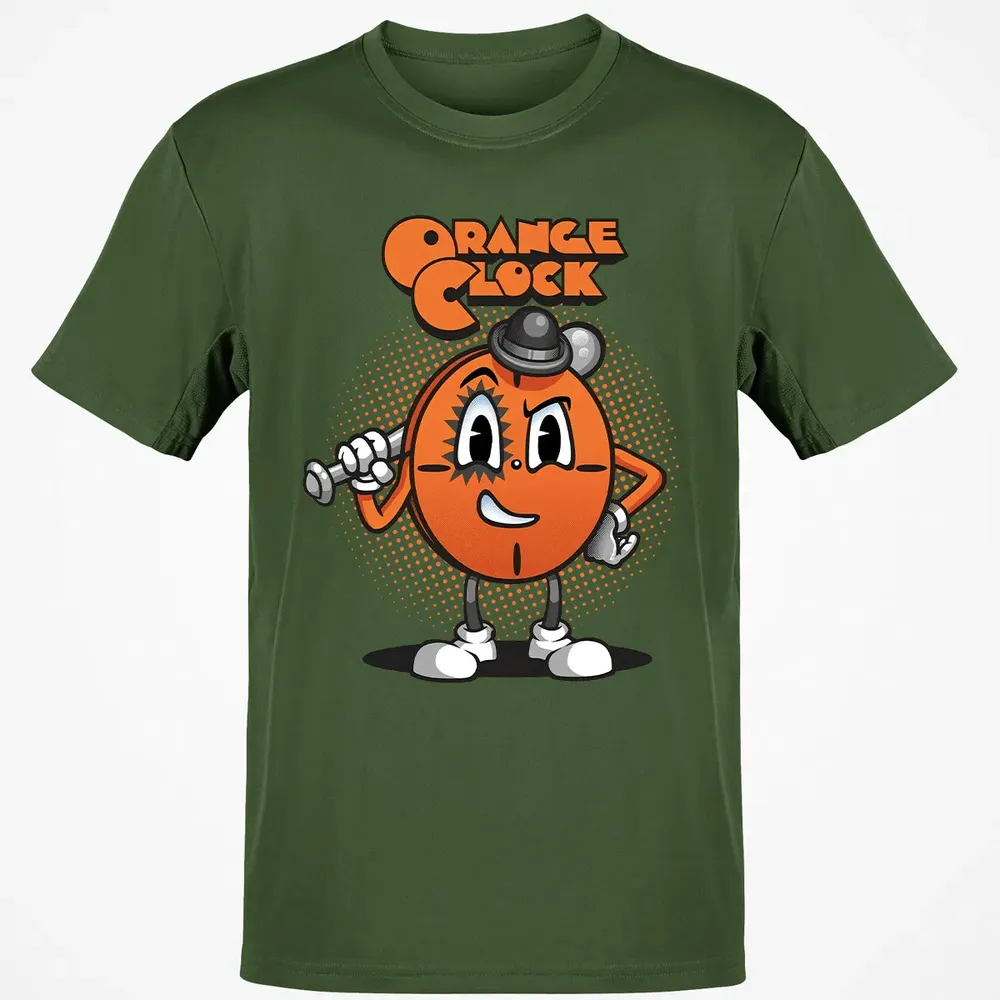 Orange Clock Classic Unisex T-Shirt - 7