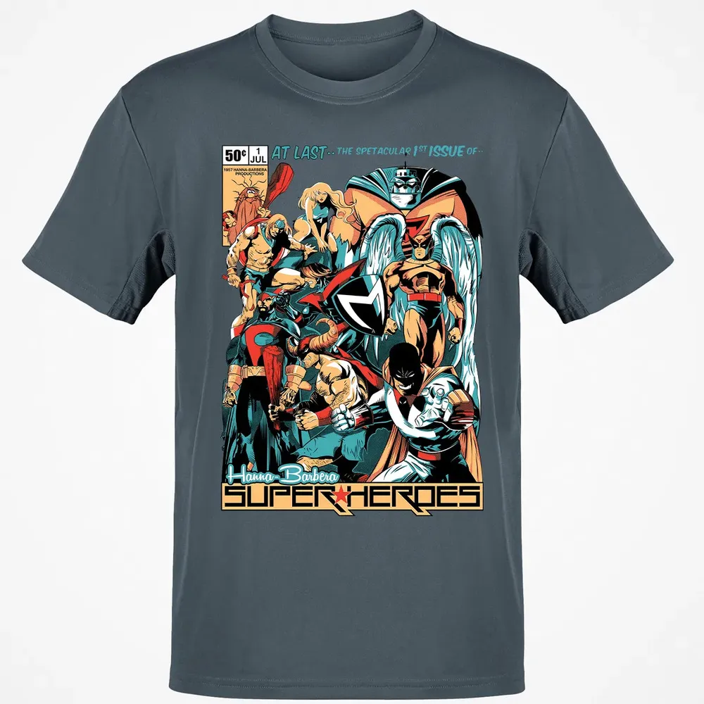 Hanna Barbera Super Heroes Classic Unisex T-Shirt - 4