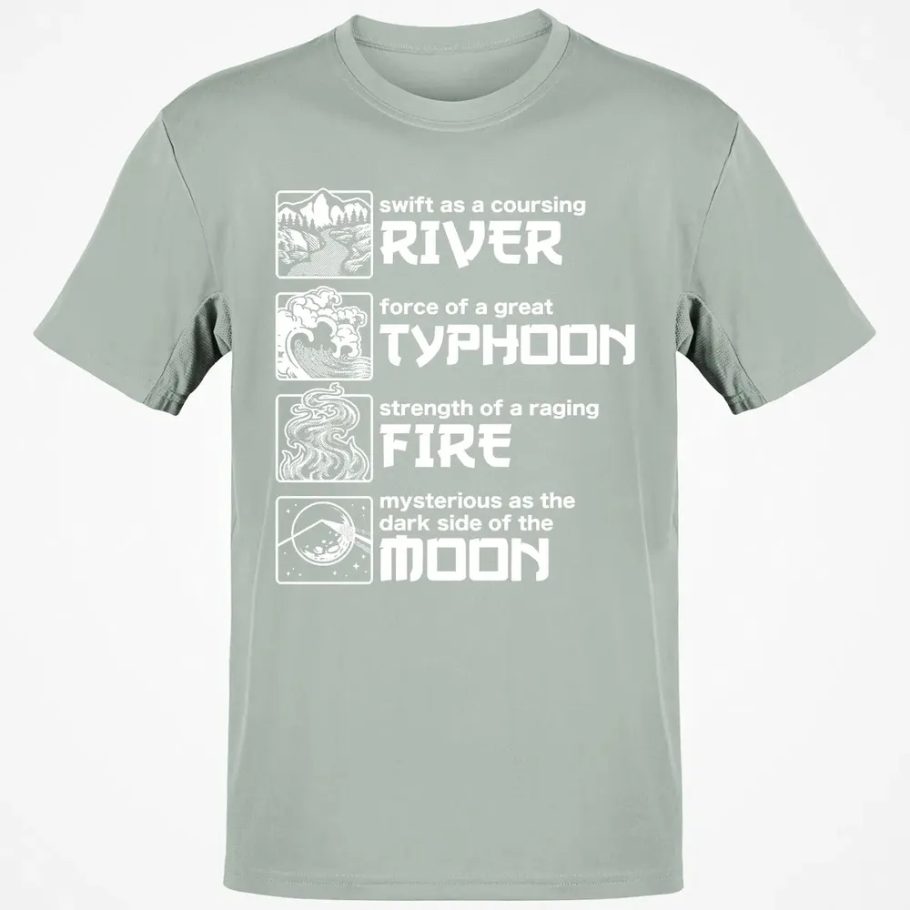 River Typhoon Fire Moon Classic Unisex T-Shirt - 3