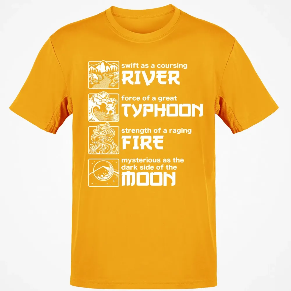 River Typhoon Fire Moon Classic Unisex T-Shirt - 5