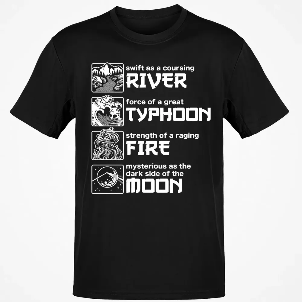 River Typhoon Fire Moon Classic Unisex T-Shirt - 2