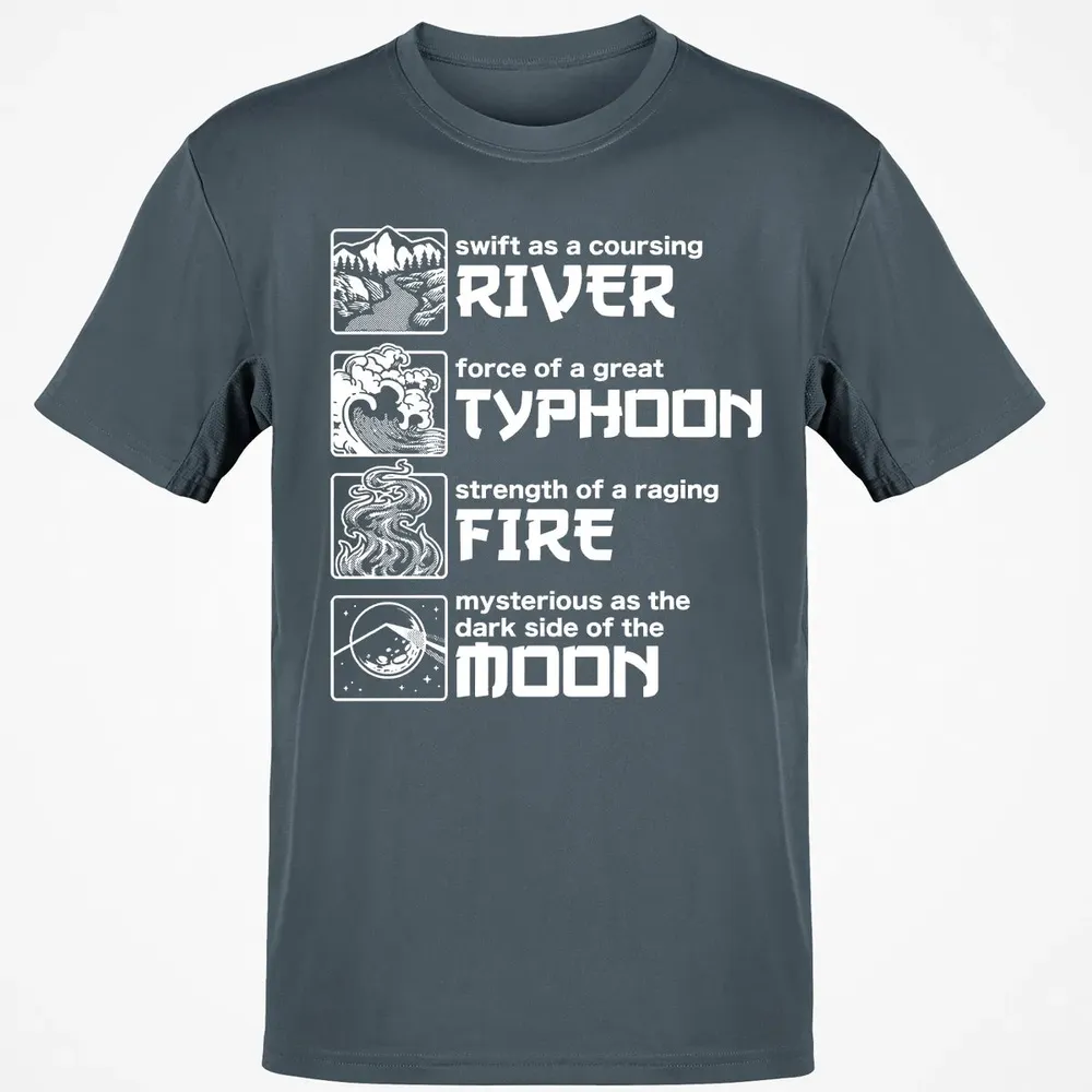 River Typhoon Fire Moon Classic Unisex T-Shirt - 4