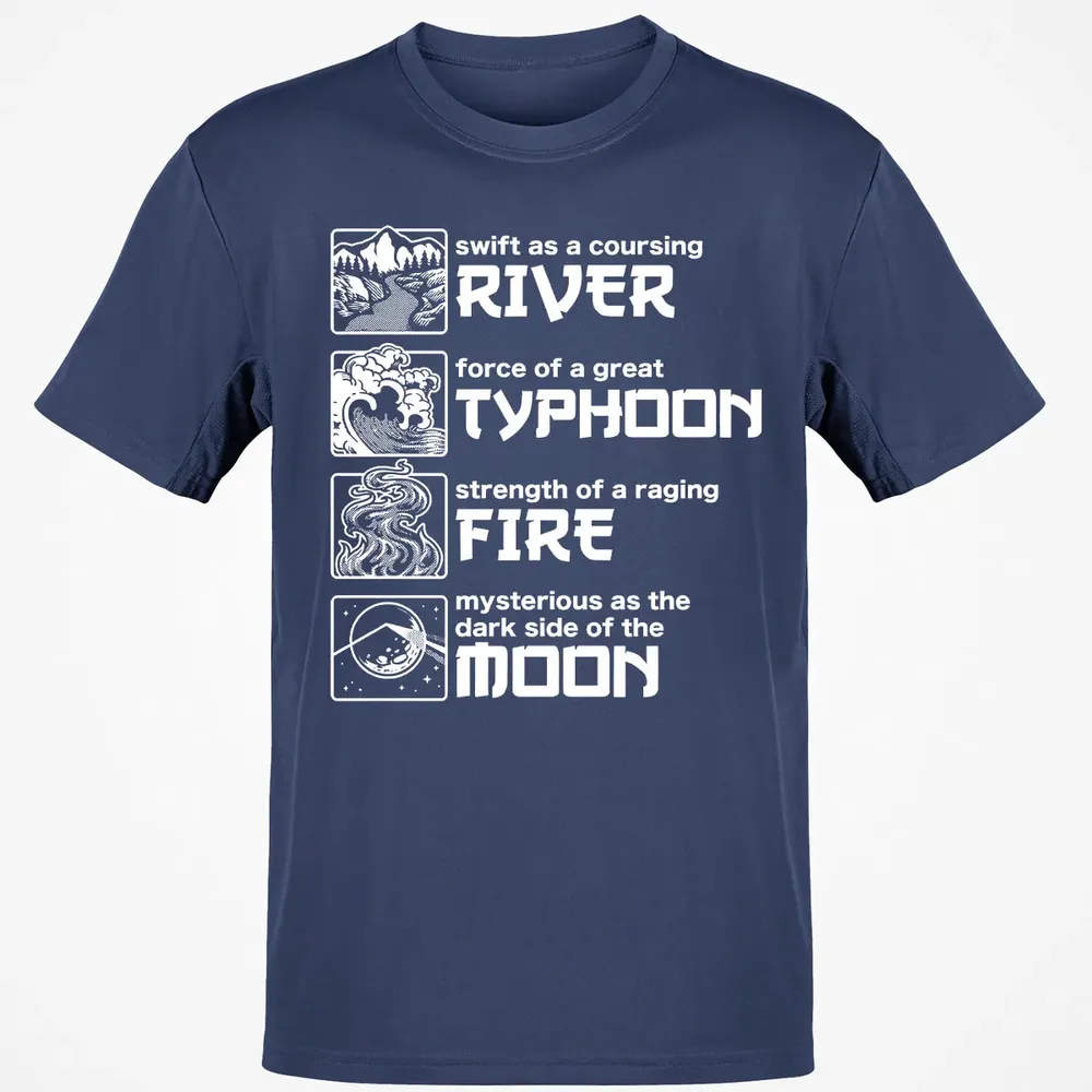 River Typhoon Fire Moon Classic Unisex T-Shirt - 8