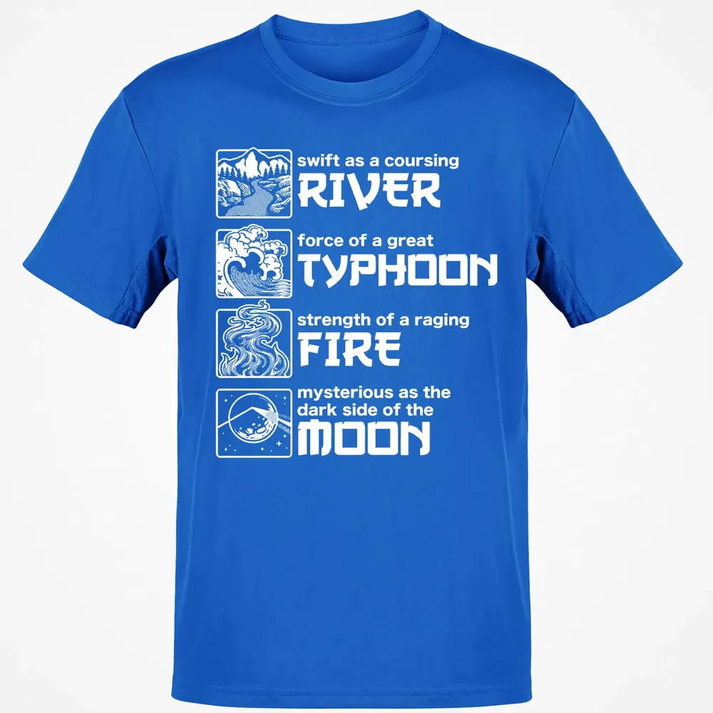 River Typhoon Fire Moon Classic Unisex T-Shirt - 12