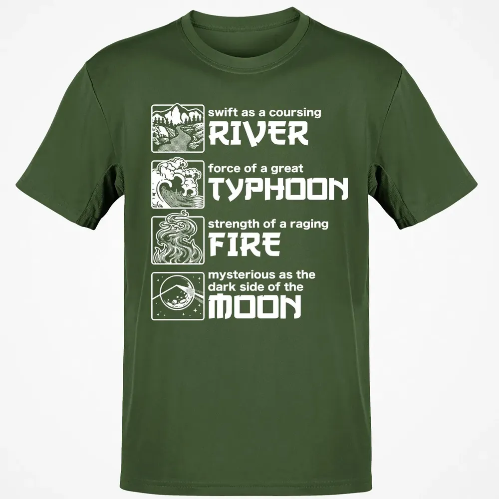 River Typhoon Fire Moon Classic Unisex T-Shirt - 7