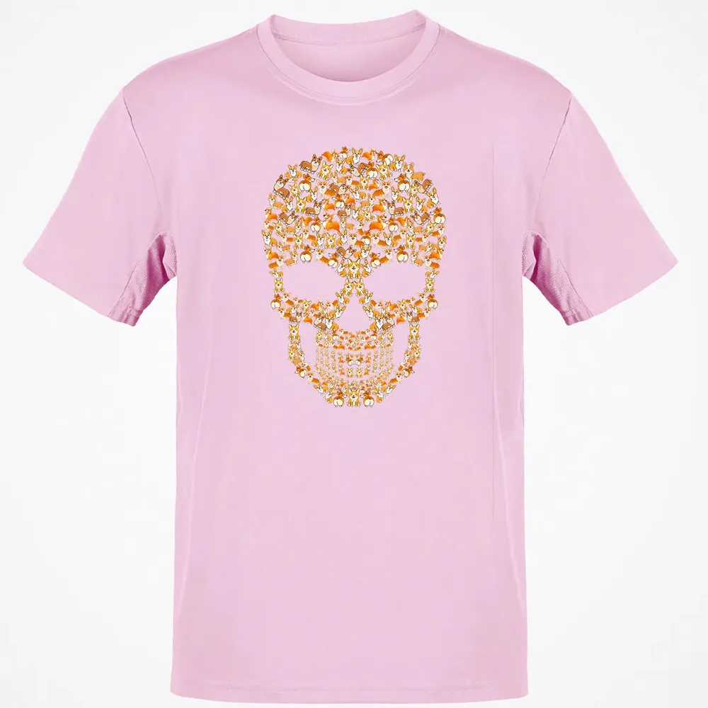 Funny Corgi Skull Halloween  For Men Womans Classic Unisex T-Shirt - 6
