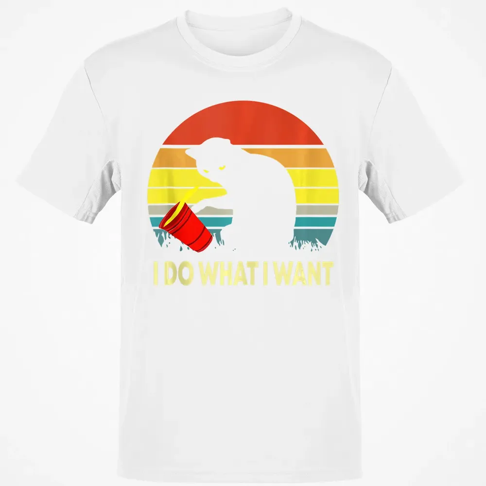 Vintage Sunset I Do What I Want Cat Classic Unisex T-Shirt - 13