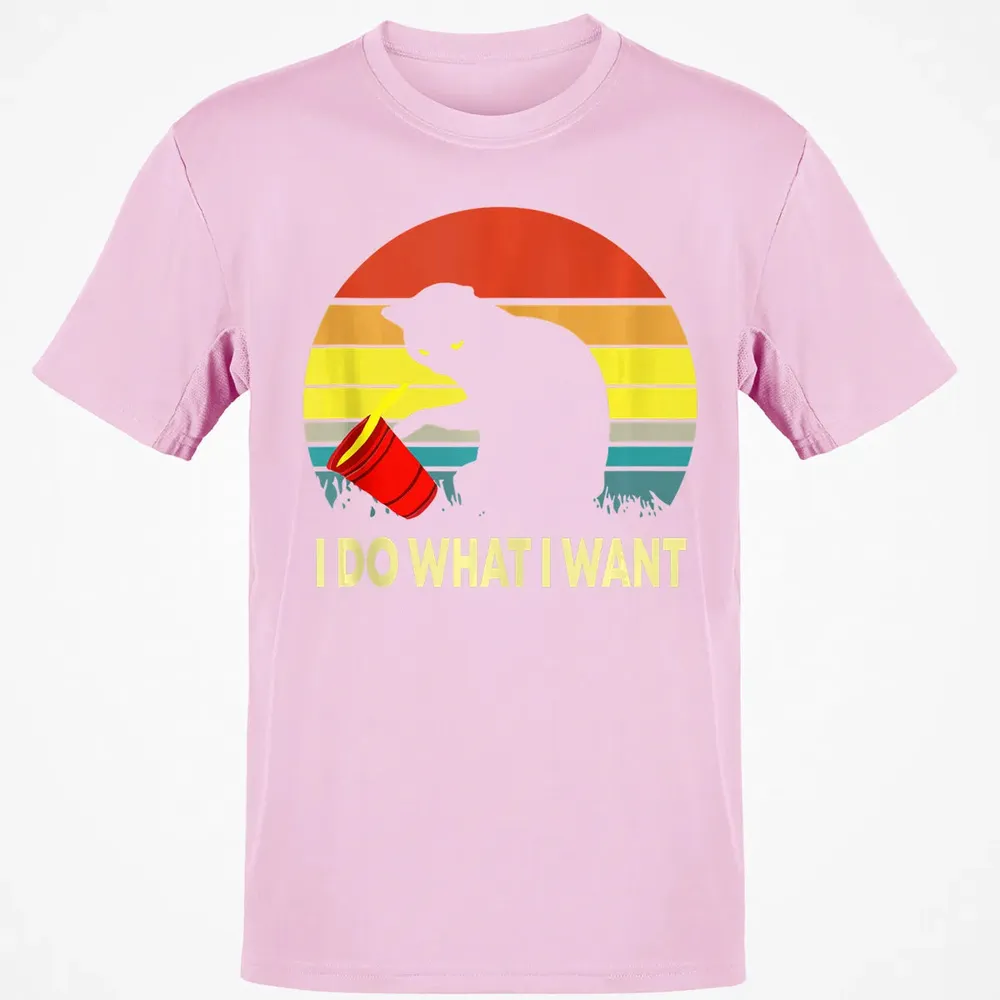 Vintage Sunset I Do What I Want Cat Classic Unisex T-Shirt - 6