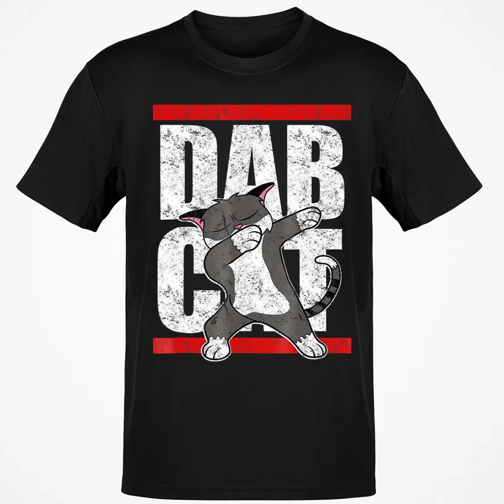 Dab Cat  Dabbing Kitty Feline Pet Distressed Classic Unisex T-Shirt - 2