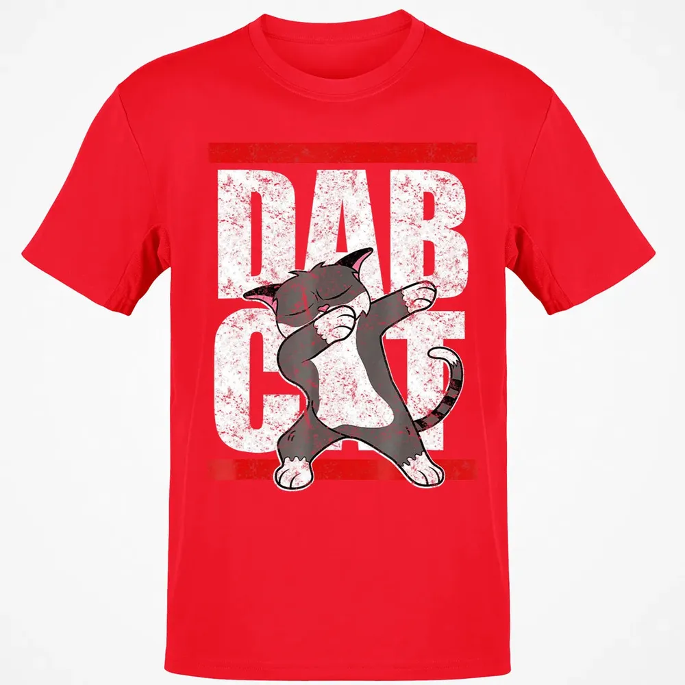 Dab Cat  Dabbing Kitty Feline Pet Distressed Classic Unisex T-Shirt - 11