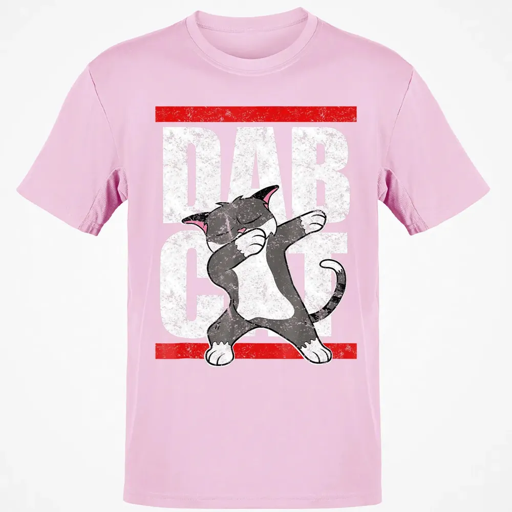 Dab Cat  Dabbing Kitty Feline Pet Distressed Classic Unisex T-Shirt - 6