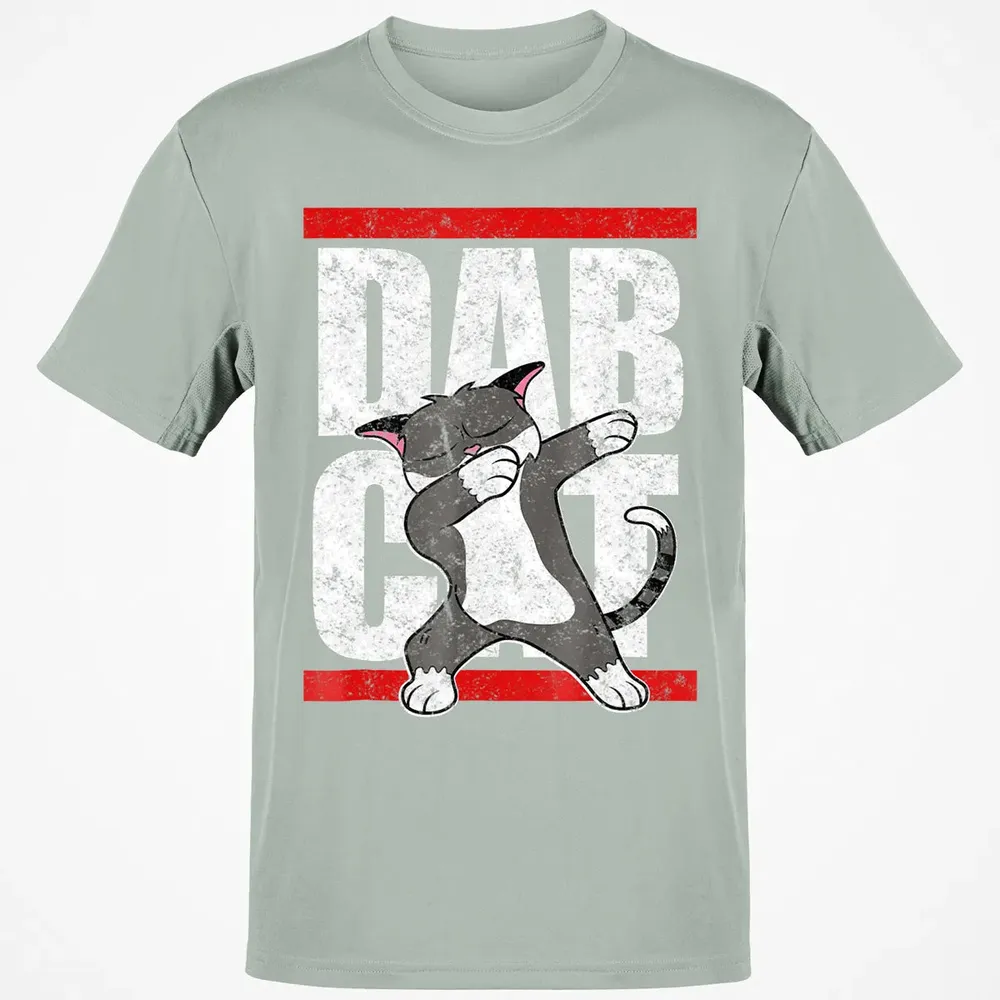 Dab Cat  Dabbing Kitty Feline Pet Distressed Classic Unisex T-Shirt - 3